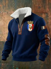 Chandail à capuchon à glissière Baggy Drapeau Français Le Coq Gaulois pour homme